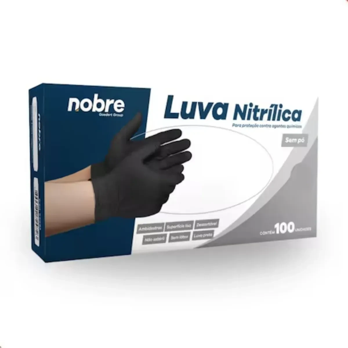 Luva Nitrílica Sem Pó Tam. M